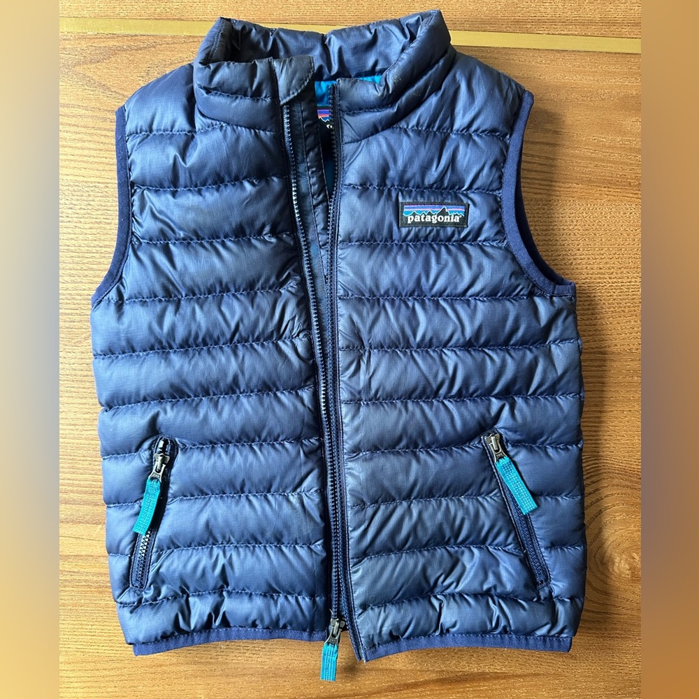 Patagonia Kids Blue Puffer Vest